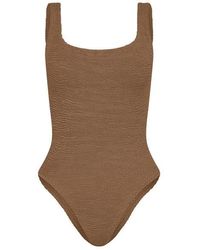 Hunza G - Square Neck Swimsuit - Lyst
