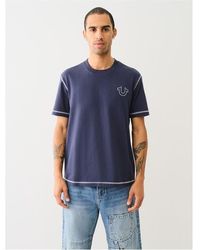 TRUE RELIGION - Big T Horseshoe Tee - Lyst