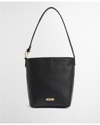 Barbour - Cedar Leather Bucket Bag - Lyst