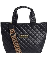 Barbour - Battersea Quilted Mini Tote Bag - Lyst