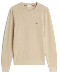 Tommy Hilfiger - Ribbed Crew Neck Jumper - Lyst