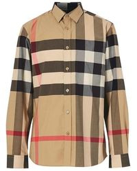 Burberry - Long Sleeve Summerton Shirt - Lyst