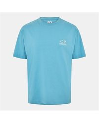 C.P. Company - Double Logo Tee - Lyst