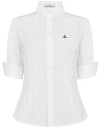 Vivienne Westwood - Logo Cotton Short Sleeve Toulouse Shirt - Lyst