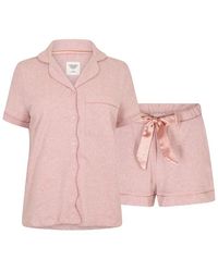 Chelsea Peers - Cotton Short Sleeve Pyjama Sets - Lyst