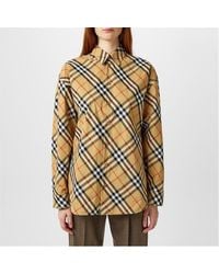 Burberry - Vintage Check Long-Sleeved Shirt - Lyst
