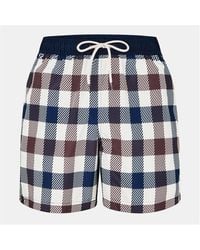 Aquascutum - Aquact Big Chk Swim - Lyst