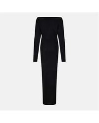 Naked Wardrobe - Knit Off-Shoulder Sweater Maxi Dress - Lyst