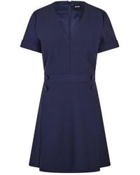 BOSS - Dahelga Jersey Skirt - Lyst