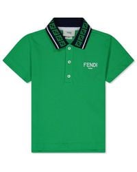 Fendi - Ff Polo Shirt Boys - Lyst