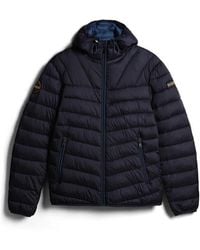 Napapijri - Aerons Water Resistant Hooded Short Puffer Jacket - Lyst