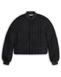 Rains - Banja Liner Bomber Water Resistant Cropped Quilted Jacket - Lyst