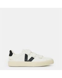 Veja - Recife Leather Velcro Court Trainers - Lyst