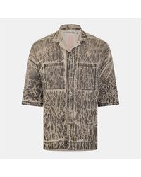 Rick Owens - Tommy Short Sleeve Plain Shirt - Lyst