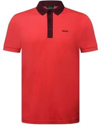 BOSS - Paule Rib Polo Shirt - Lyst