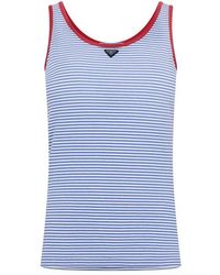 Prada - Stripe Tank Vest - Lyst