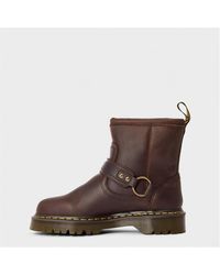Dr. Martens - Anistone Harness Low Biker Boots - Lyst