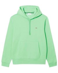 Lacoste - Organic Cotton Fleece Hoodie - Lyst