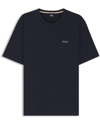 BOSS - Bodywear Waffle T-Shirt With Structured Design - Lyst