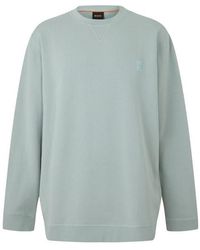BOSS - Long Sleeve Premium Cotton Sweatshirt (Westart Crew Neck) - Lyst