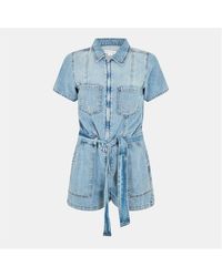 GOOD AMERICAN - Linen Lightweight Playsuit - Lyst