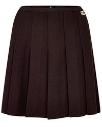 Givenchy - Pleated Mini Skirt - Lyst