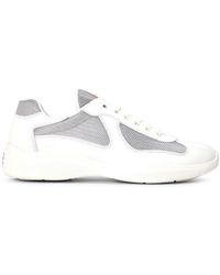 Prada - America's Cup Patent Leather & Technical Fabric Sneakers - Lyst