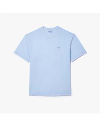 Lacoste - Natural Dyed Cotton T-shirt - Lyst