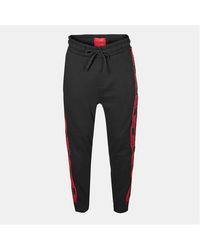 HUGO - Bodywear Liam Closed Hem Soft Fleece Joggers With Elasticated Cuffs - Lyst