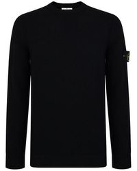 Stone Island Wool Jumper - Black