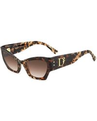 DSquared² - Cat Eye Round Sunglasses - Lyst