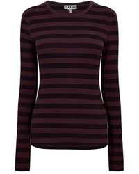Ganni - Long Sleeve T-Shirt - Lyst