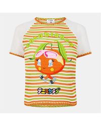 CASABLANCA - Rave Knitted Crew Neck Jumper - Lyst