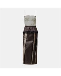 Maison Margiela - Structured Midi A Line Dress - Lyst