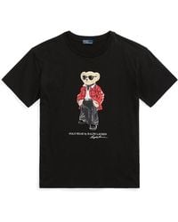 Polo Ralph Lauren - Holiday Bear Cotton-jersey T-shirt - Lyst