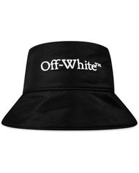 Off-White c/o Virgil Abloh - Ny Logo Bookish Embroidered Bucket Hat - Lyst