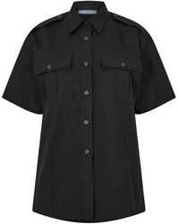 Prada - Plain Short Sleeve Shirt - Lyst