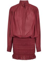 ANDAMANE - Rania Smock Shirt Dress - Lyst