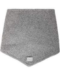 Miu Miu - Miu Cashmere Scarf Ld64 - Lyst