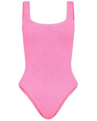 Hunza G - Square Neck Swimsuit - Lyst