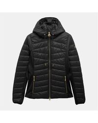 Barbour - Grid Lock Water Resistant Long Sleeve Short Puffer Jacket - Lyst