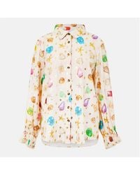 Never Fully Dressed - Shell Geanie Shell Pattern Long Sleeve Shirt - Lyst