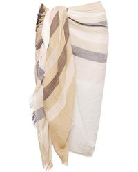Barbour - Bethany Striped Scarf - Lyst