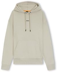 BOSS - Wesmallhood Contrast Logo Hoodie - Lyst