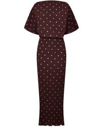 Never Fully Dressed - Tilly Plisse Maxi Dress - Lyst