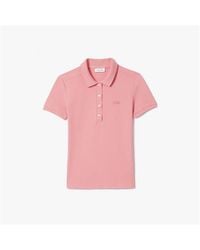 Lacoste - Slim-Fit Stretch Mini Piqué Polo Shirt - Lyst