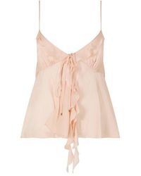 Chloé - Silk Lightweight Adjustable Straps Cami Top - Lyst