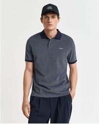 GANT - 4-Colour Oxford Piqué Polo Shirt - Lyst
