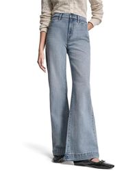 DKNY - Jeans High Rise Relaxed Flare W/ Welt Pockets - Lyst
