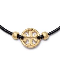 Tory Burch - Miller Slider Adjustable Leather Bracelet - Lyst
